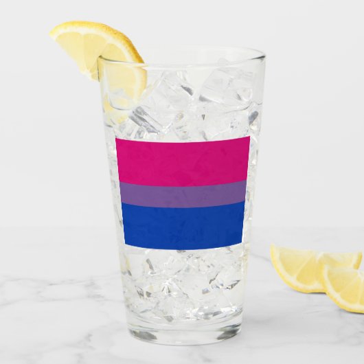 Bisexual Pride Flag Glas (Vorderseite Ice)