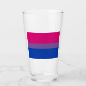 Bisexual Pride Flag Glas (Vorderseite)