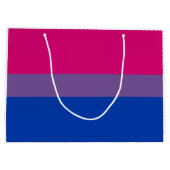Bisexual Pride Flag Große Geschenktüte (Rückseite)