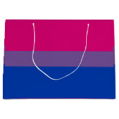 Bisexual Pride Flag Große Geschenktüte (Vorderseite)