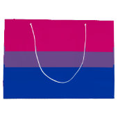 Bisexual Pride Flag Große Geschenktüte (Rückseite)
