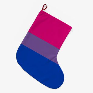 Bisexual Pride Flag Großer Weihnachtsstrumpf