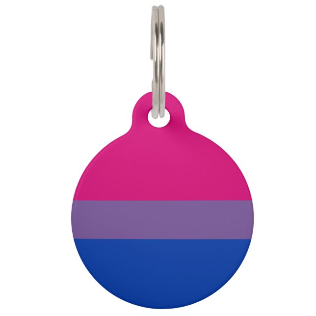 Bisexual Pride Flag Haustiermarke (Vorderseite)