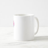 Bisexual Pride Flag Herz Kaffeetasse (VorderseiteRechts)