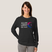 Bisexual Pride Flag Hilal Halbmond Islam 1 T-Shirt (Vorne ganz)