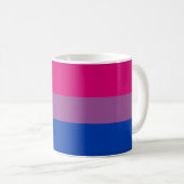 Bisexual Pride Flag Kaffeetasse (VorderseiteRechts)