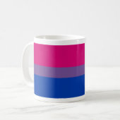 Bisexual Pride Flag Kaffeetasse (Vorderseite Links)