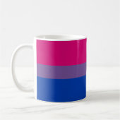 Bisexual Pride Flag Kaffeetasse (Links)