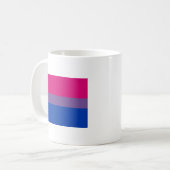 Bisexual Pride Flag Kaffeetasse (Vorderseite Links)