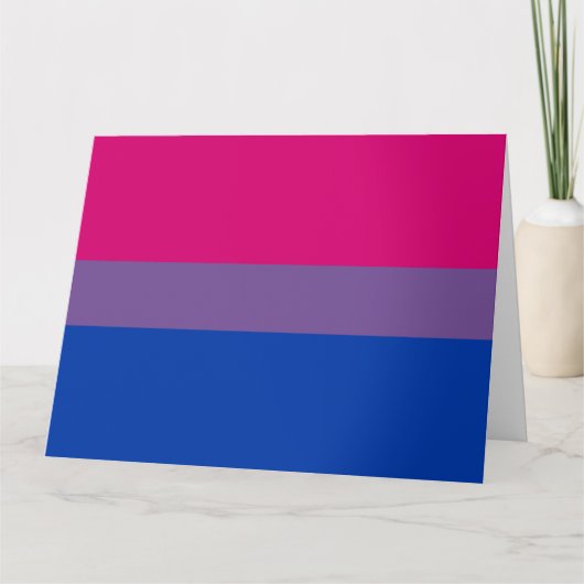 Bisexual Pride Flag Karte (Vorderseite)