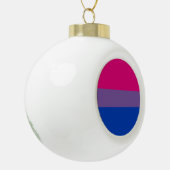 Bisexual Pride Flag Keramik Kugel-Ornament (Links)