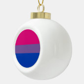 Bisexual Pride Flag Keramik Kugel-Ornament (Rechts)