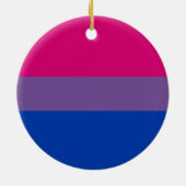 Bisexual Pride Flag Keramik Ornament (Hinten)