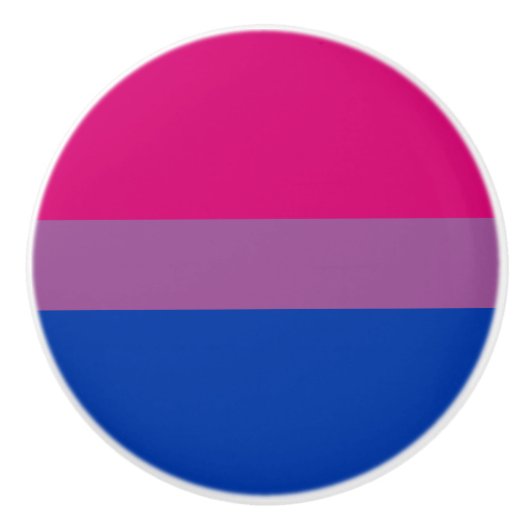 Bisexual Pride Flag Keramikknauf (Vorderseite)