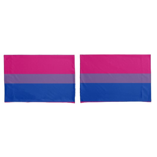 Bisexual Pride Flag Kissenbezug (Vorderseite-Set)