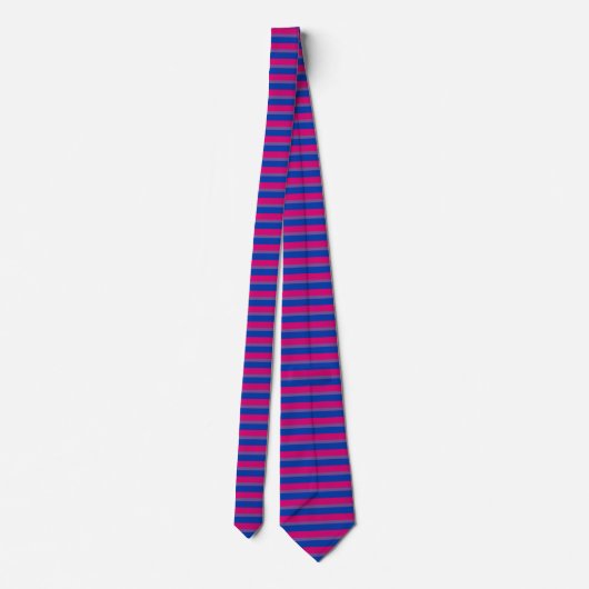 Bisexual Pride Flag Krawatte (Rückseite)