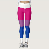 Bisexual Pride Flag Leggings (Vorderseite)
