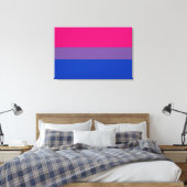 Bisexual Pride Flag Leinwanddruck (Insitu (Schlafzimmer))