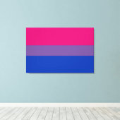 Bisexual Pride Flag Leinwanddruck (Insitu (Holzboden))