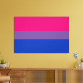 Bisexual Pride Flag Leinwanddruck (Insitu (Wohnzimmer))