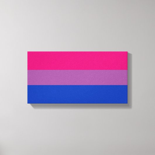 Bisexual Pride Flag Leinwanddruck (Vorderseite)
