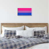Bisexual Pride Flag Leinwanddruck (Insitu (Schlafzimmer))