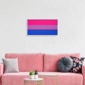 Bisexual Pride Flag Leinwanddruck (Insitu (Wohnzimmer))