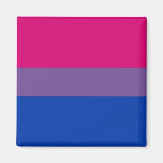 Bisexual Pride Flag Magnet (Vorne)