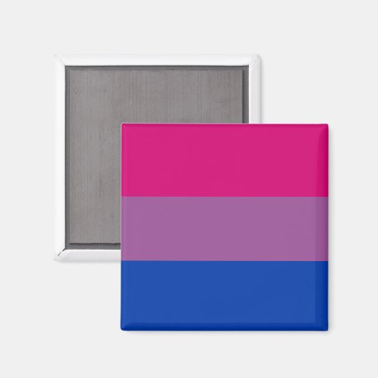 Bisexual Pride Flag Magnet (Vorderseite/Rückseite)