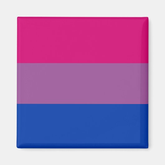 Bisexual Pride Flag Magnet (Vorne)