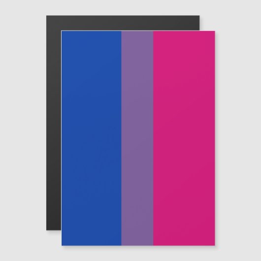 Bisexual Pride Flag Magneteinladung (Vorne/Hinten)