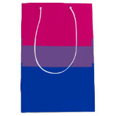 Bisexual Pride Flag Mittlere Geschenktüte (Vorderseite)