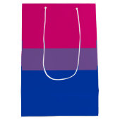 Bisexual Pride Flag Mittlere Geschenktüte (Rückseite)