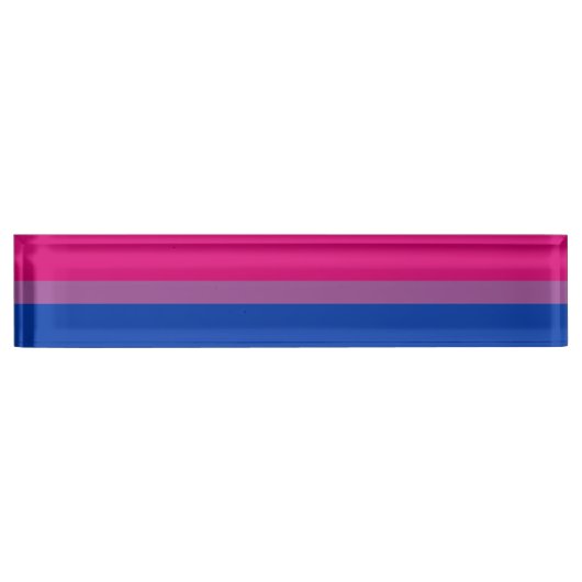 Bisexual Pride Flag Namensplakette (Vorderseite)
