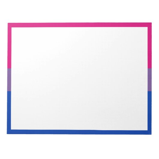 Bisexual Pride Flag Notizblock (Vorderseite)