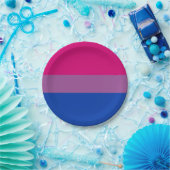 Bisexual Pride Flag Pappteller (Party)