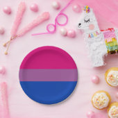 Bisexual Pride Flag Pappteller (Party)