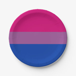 Bisexual Pride Flag Pappteller