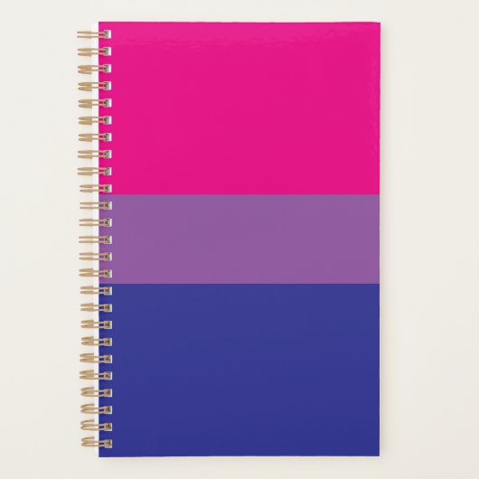 Bisexual Pride Flag Planer (Vorderseite)