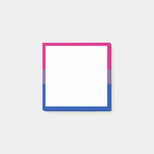Bisexual Pride Flag Post-it Klebezettel (Vorderseite)