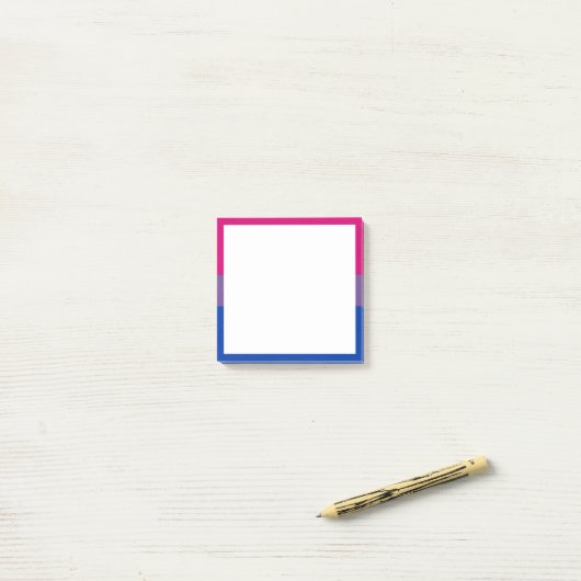 Bisexual Pride Flag Post-it Klebezettel (Auf Schreibtisch)