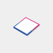 Bisexual Pride Flag Post-it Klebezettel (angewinkelt)