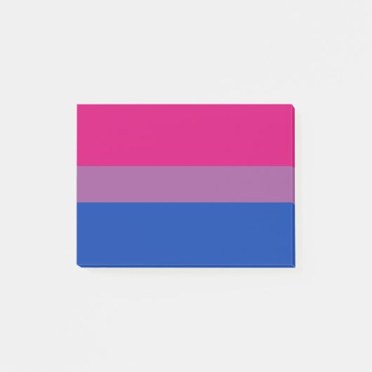 Bisexual Pride Flag Post-it Klebezettel (Vorderseite)