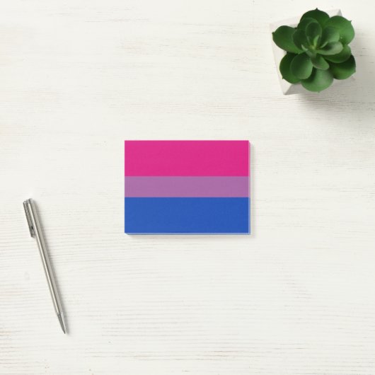 Bisexual Pride Flag Post-it Klebezettel (Büro)