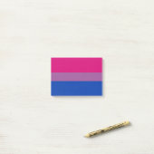 Bisexual Pride Flag Post-it Klebezettel (Auf Schreibtisch)
