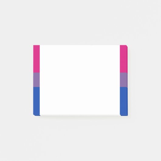 Bisexual Pride Flag Post-it Klebezettel (Vorderseite)