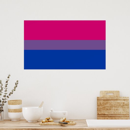Bisexual Pride Flag Poster (Küche)