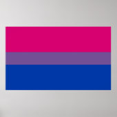 Bisexual Pride Flag Poster (Vorne)