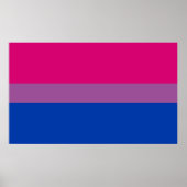 Bisexual Pride Flag Poster (Vorne)