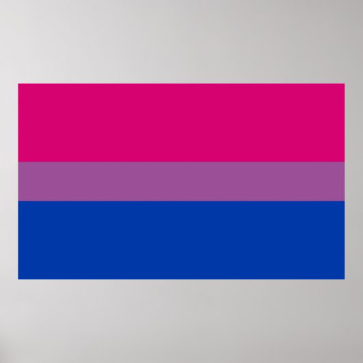 Bisexual Pride Flag Poster (Vorne)